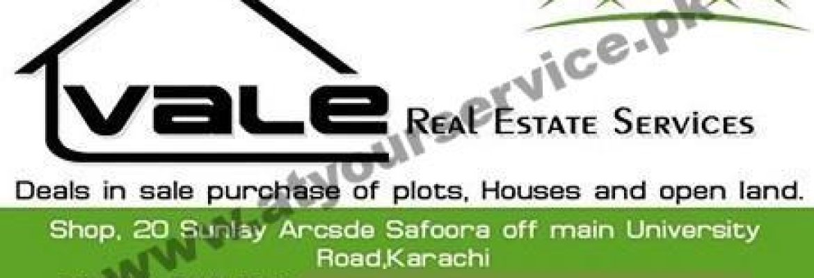 Vale Real Estate Services – Sunlay Arcade, Safoora, Karachi