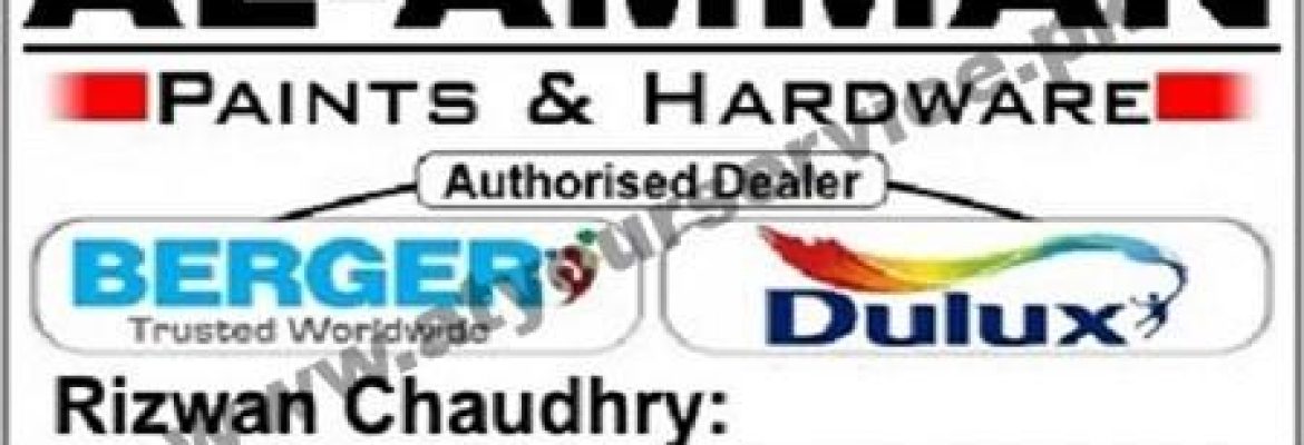 Al Amman Paints & Hardware – Rajgan Plaza, opp DHA II, GT Road, Islamabad