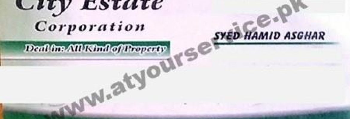 City Estate Corporation – Dhoke Paracha, Satellite Town, Rawalpindi