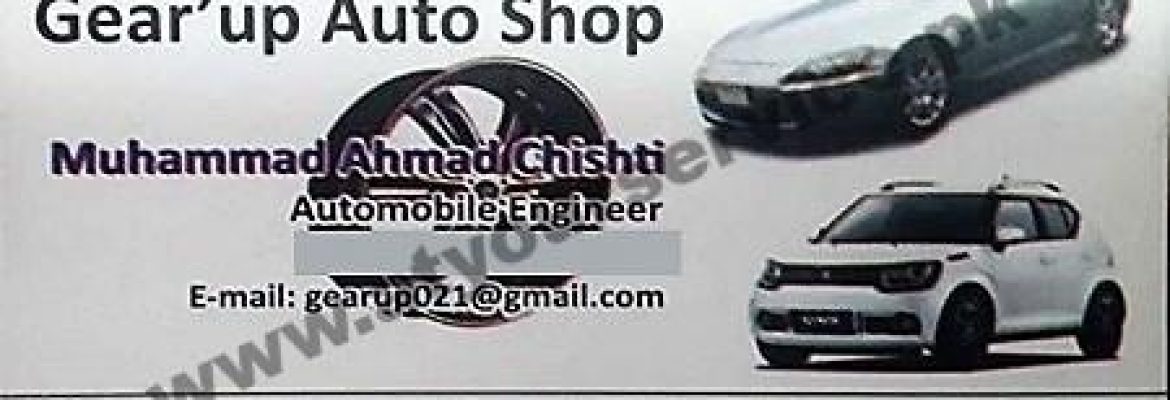 Gear Up Auto Shop – Main Double Road, Jinnah Garden, Islamabad