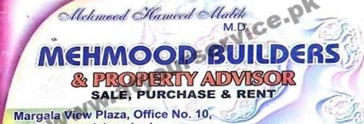 Mehmood Builders & Property Advisor – Margalla View Plaza, G11 Markaz, Islamabad