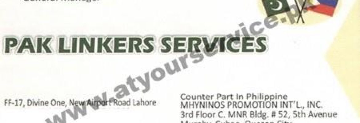 Pak Linkers Services – Divine One, New Airport Road, Lahore