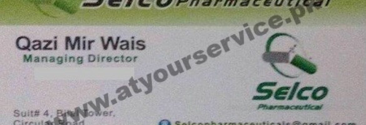Selco Pharmaceutical – Bilal Tower, Sarki Gate, Circular Road, Peshawar