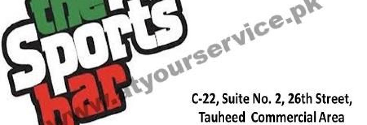 The Sports Bar – 26th Street, Tauheed Commercial, DHA Phase 5, Karachi