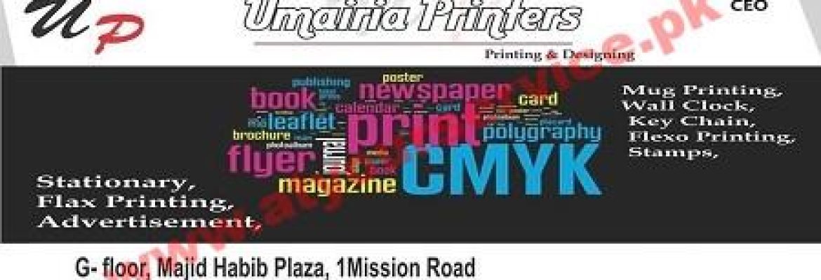 Umairia Printers – Majid Habib Plaza, Mission Road, Lahore