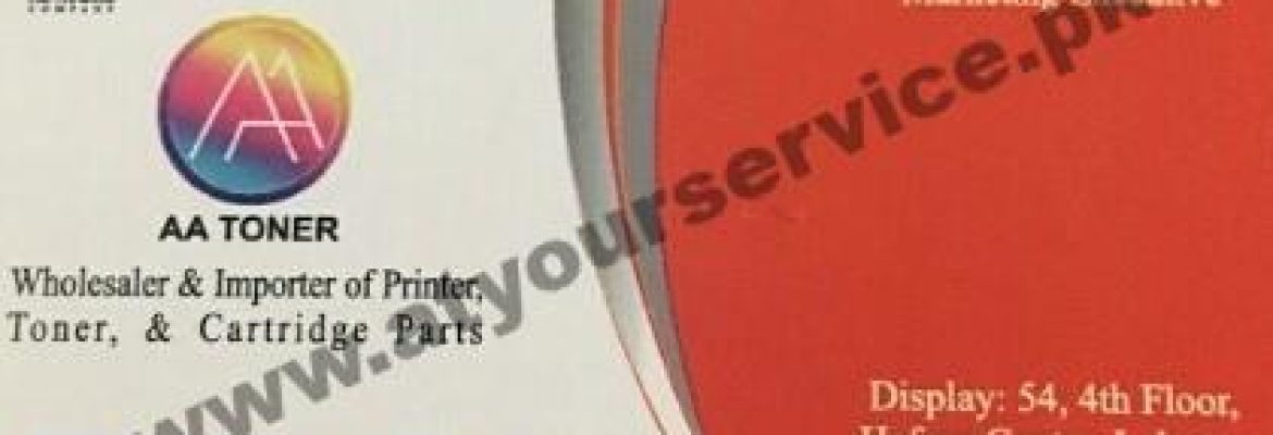 AA Toner – Hafeez Centre, Main Boulevard, Gulberg III, Lahore