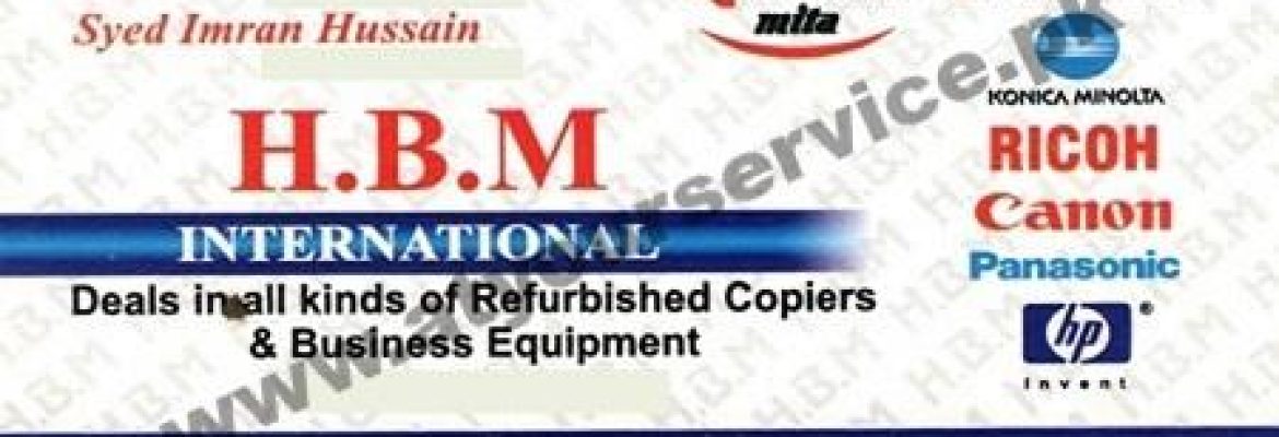 HBM International – Ghani Chamber, Patiala Ground, Link McLeod Road, Lahore