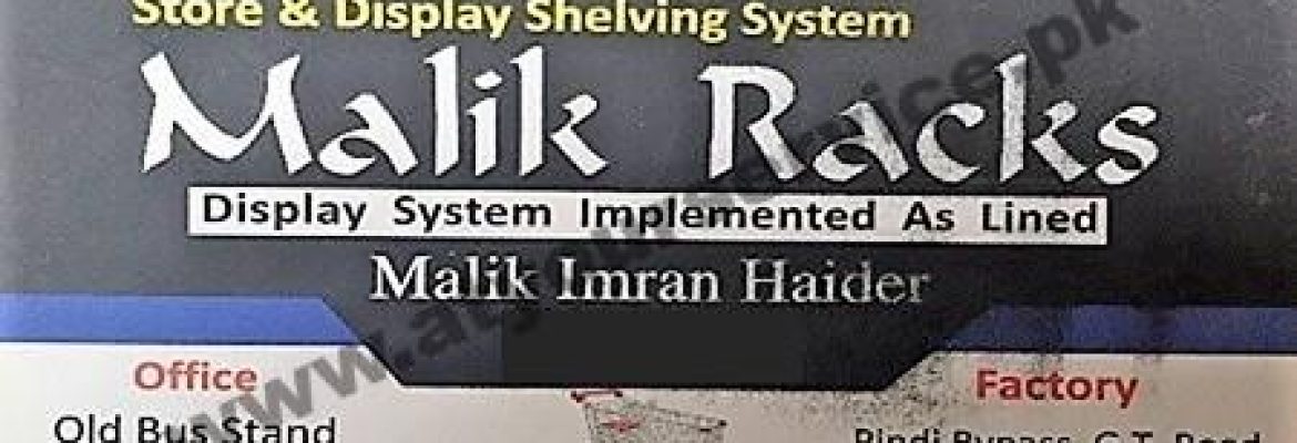 Malik Racks – Old Bus Stop, Qaidabad Road, Jauharabad
