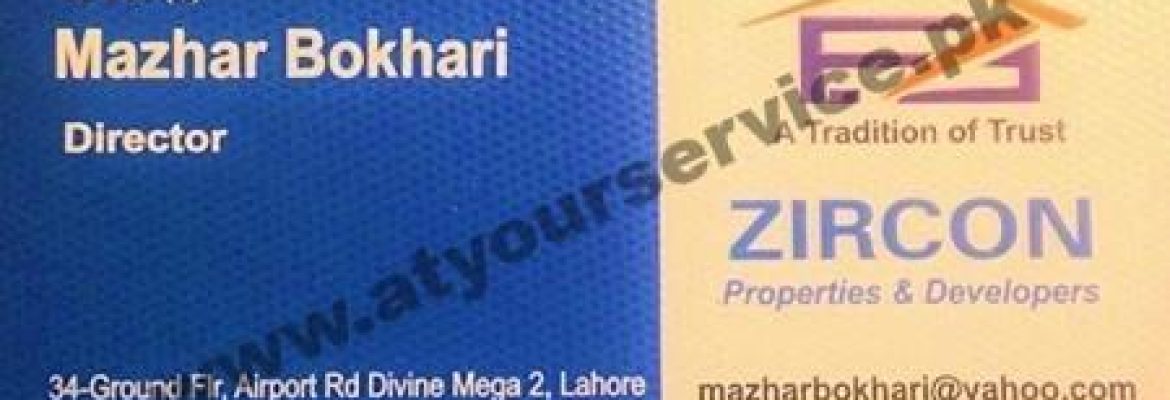Zircon Properties & Developers – Divine Mega 2, Airport Road, Lahore