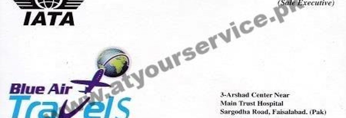 Blue Air Travels – Arshad Centre, Sargodha Road, Faisalabad