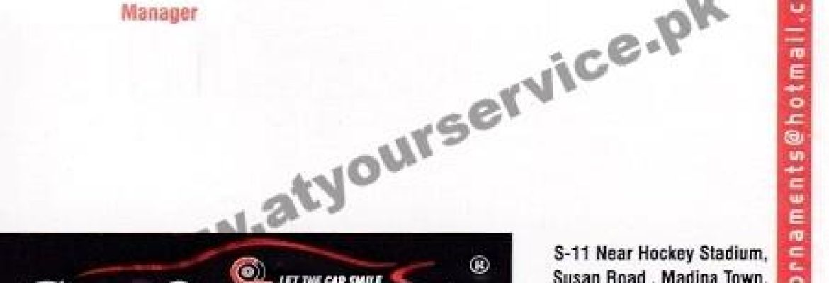 Car Ornaments – Susan Road, Madina Town, Faisalabad