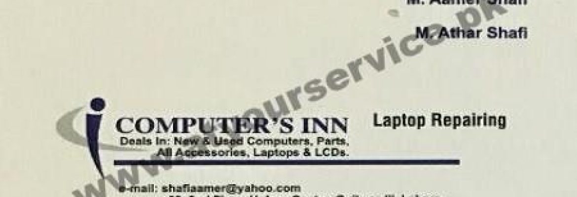 Computer’s Inn – Hafeez Centre, Main Boulevard, Gulberg III, Lahore