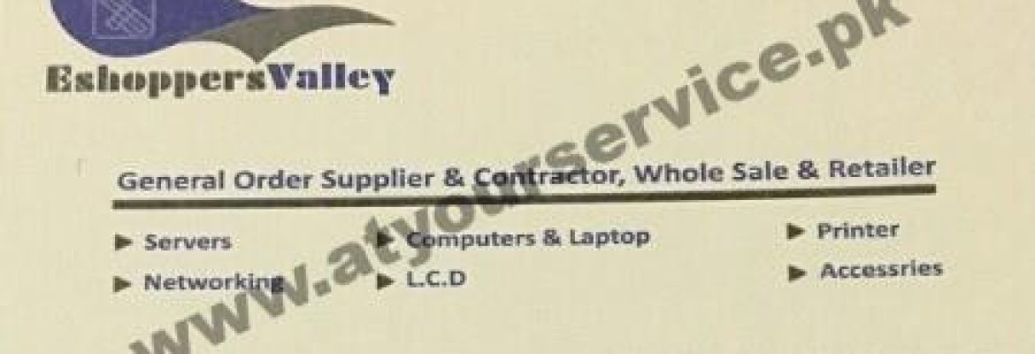 EShoppers Valley – Hafeez Centre, Main Boulevard, Gulberg III, Lahore