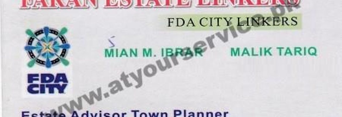 Faran Estate Linkers – FDA City, Sargodha Road, Faisalabad