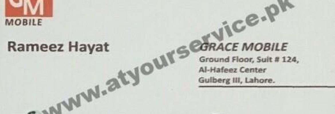 GM Mobiles – Hafeez Centre, Main Boulevard Gulberg III, Lahore
