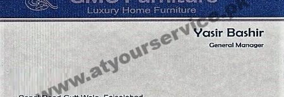 GMC Furniture – Canal Road, Faisalabad