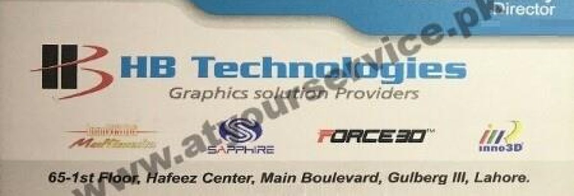 HB Technologies – Hafeez Centre, Main Boulevard Gulberg III, Lahore