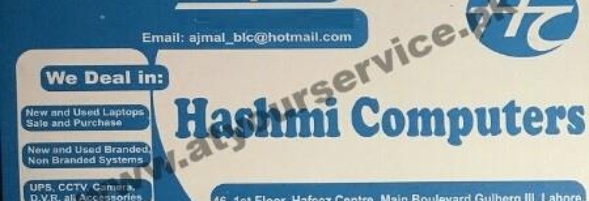Hashmi Computers – Hafeez Centre, Main Boulevard Gulberg III, Lahore