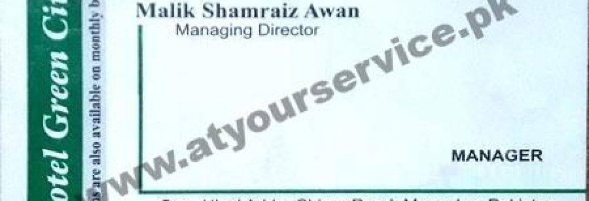 Hotel Green City – Chinar Road, Mansehra