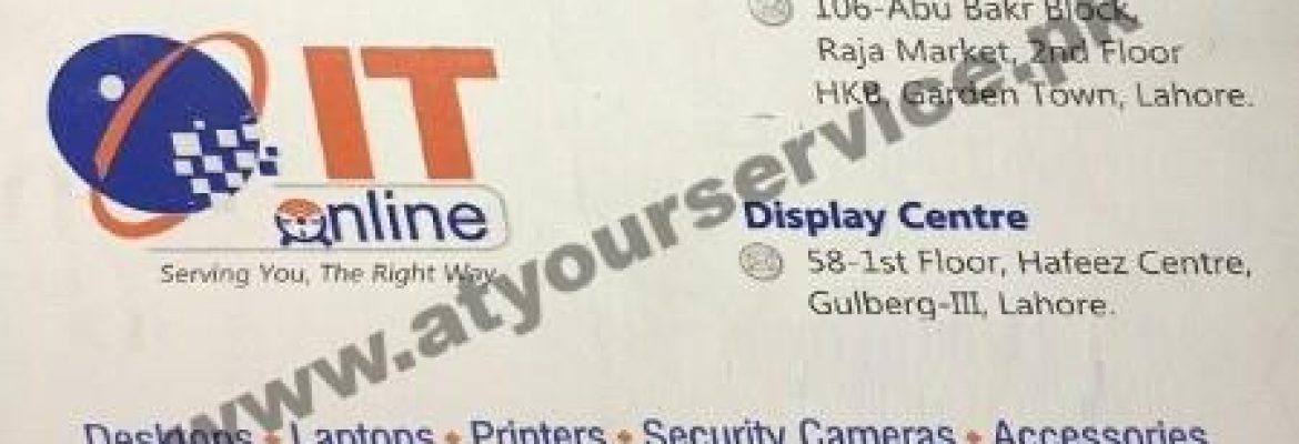 IT Online – Hafeez Centre, Main Boulevard, Gulberg III, Lahore