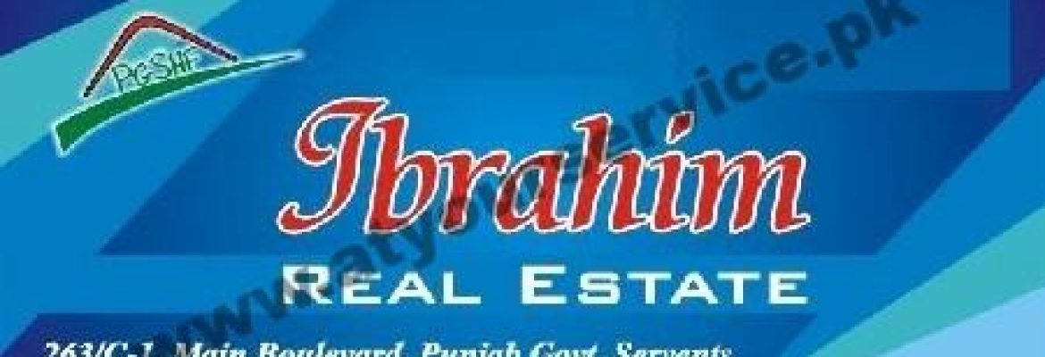 Ibrahim Real Estate – Main Boulevard, Punjab Govt Housing, Faisalabad