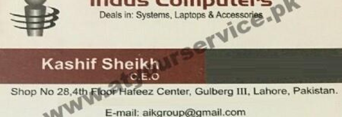 Indus Computers – Hafeez Centre, Main Boulevard Gulberg III, Lahore