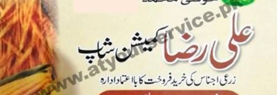 Ali Raza Commission Shop – New Ghalla Mandi, Mandi Town, Haveli Lakha, Okara