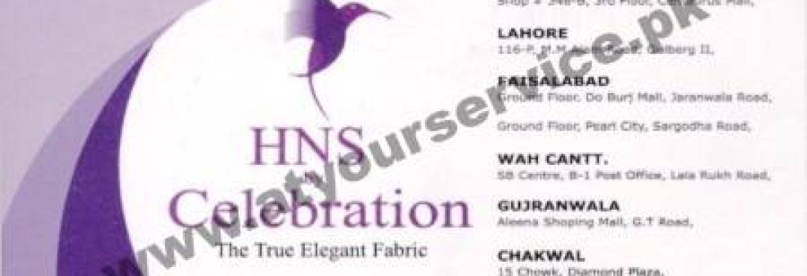 HNS by Celebration – Jinnah Avenue, Centaurus Mall, Islamabad