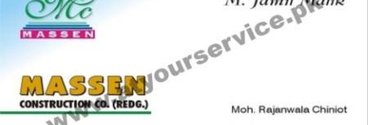 Massen Construction Co. – Mohallah Rajanwala, Chiniot