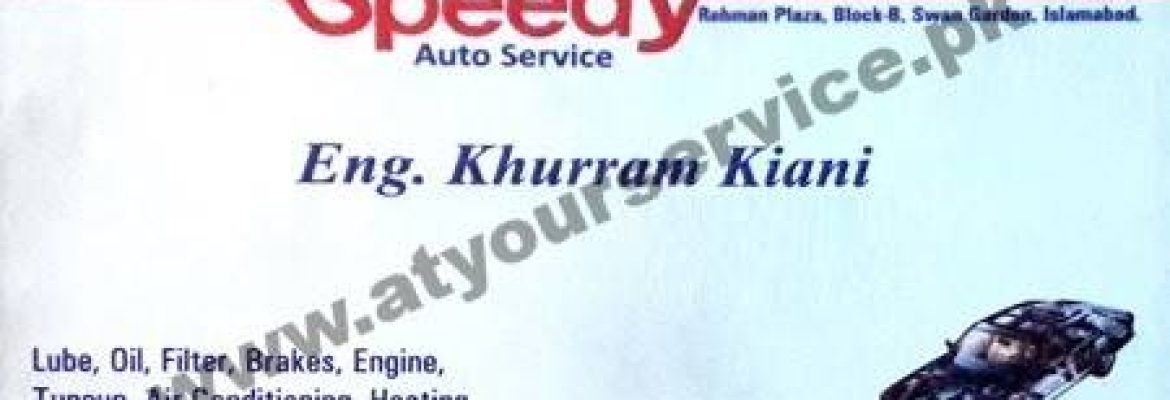 Speedy Auto Service – Rehman Plaza, Block B, Soan Garden, Islamabad