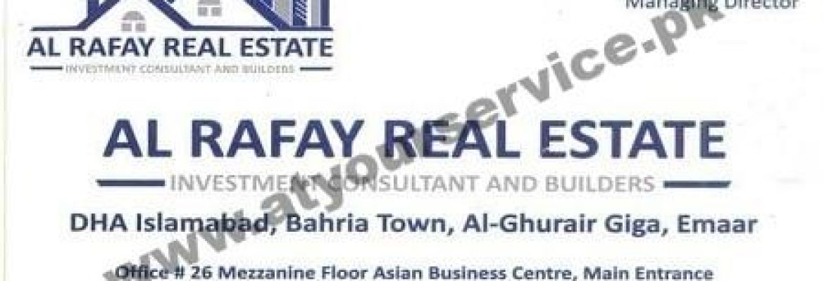 Al Rafay Real Estate – Asian Business Centre, Phase 7, Bahria Town, Islamabad