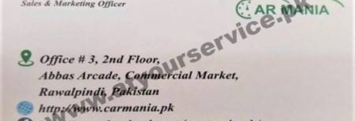 Car Mania – Abbas Arcade Commercial Market, Rawalpindi