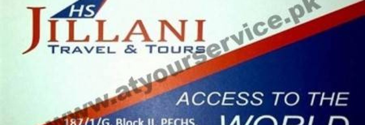 HS Jillani Travel & Tours – Shahra e Quaideen, Block 2, PECHS, Karachi