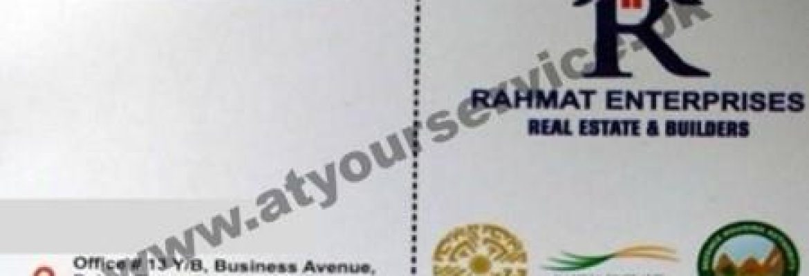 Rahmat Enterprises Real Estate & Builders – Business Avenue, Phase 7, Bahria Town, Rawalpindi