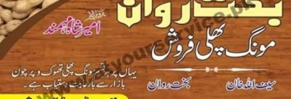 Bakht Rawan Mong Phali Faroosh (Peanuts Seller) – Balambat Road, Timergara