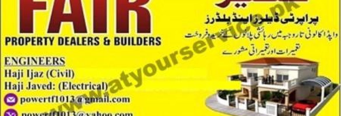Fair Property Dealers & Builders – Sector C, Wapda Town, Peshawar
