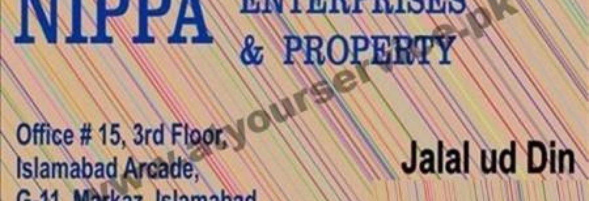 Nippa Enterprises & Property – Islamabad Arcade, G11 Markaz, Islamabad