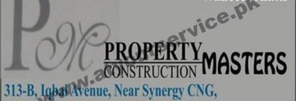 Property Masters – Khayaban e Jinnah, Iqbal Avenue, Lahore