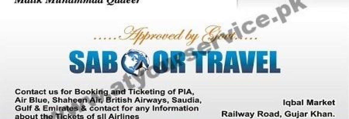 Saboor Travel – Railway Road, Gujar Khan