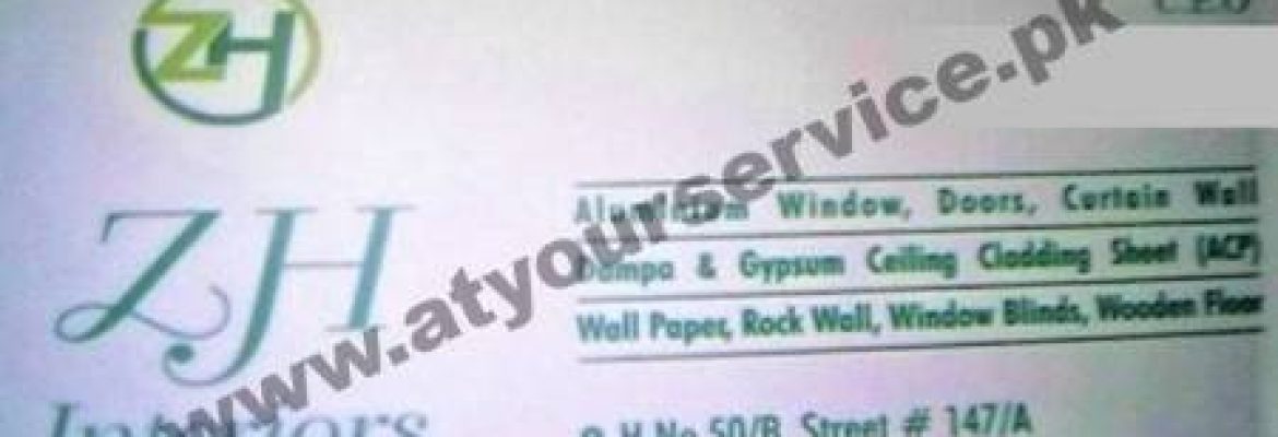 ZH Interiors – Aman Park, Baghbanpura, Lahore