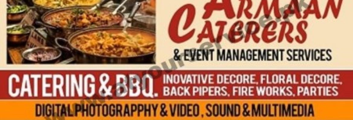 Armaan Caterers & Event Management Services – Block C, KDA Flats, Shadman, North Nazimabad, Karachi