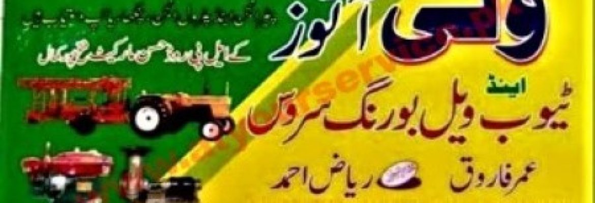 Wali Autos & Tubewell Boring Services – Hassan Market, Fateh Pur Kamal, Rahim Yar Khan