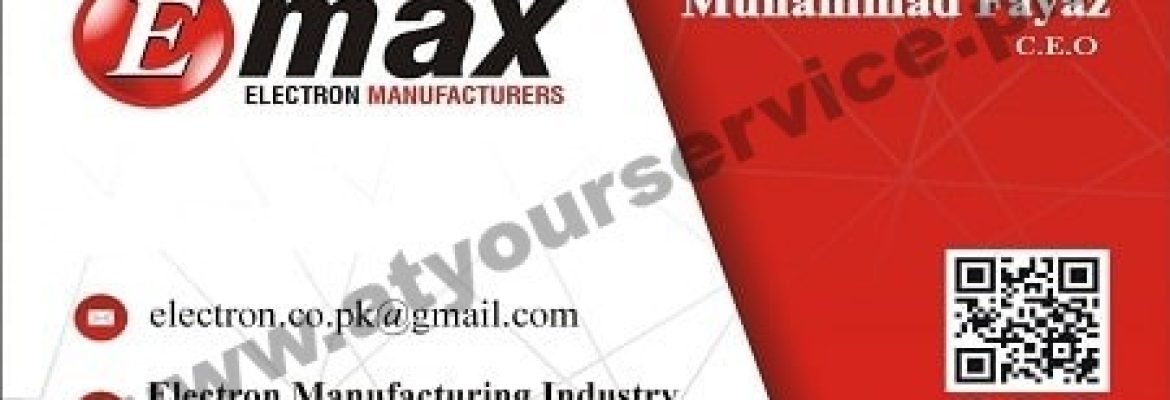 Electron Manufacturing Industry – Zahid Colony, Sharifpura, Gujranwala