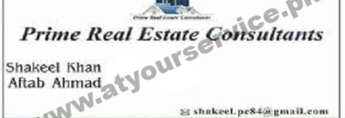 Prime Real Estate Consultants – Arbab Sabz Ali Khan Plaza, Warsak Road, Peshawar