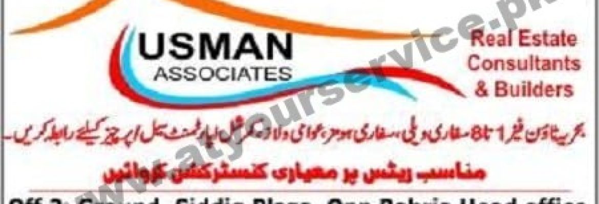 Usman Associates – Siddique Plaza, Phase 8, Bahria Town, Rawalpindi