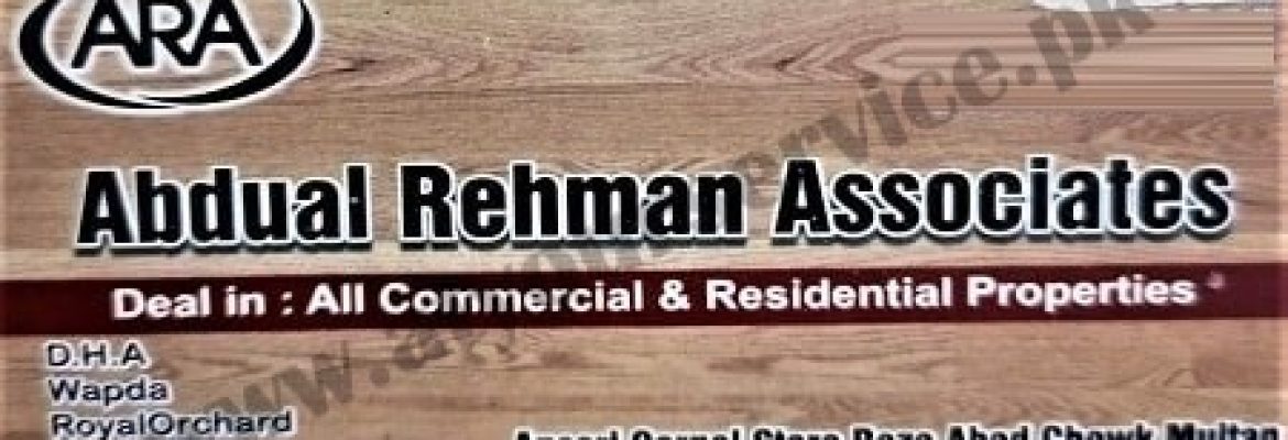 Abdul Rehman Associates – Raza Abad, Buch Villas, Multan