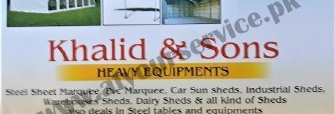 Khalid & Sons (Heavy Equipment) – Hafizabad Road, Gujranwala
