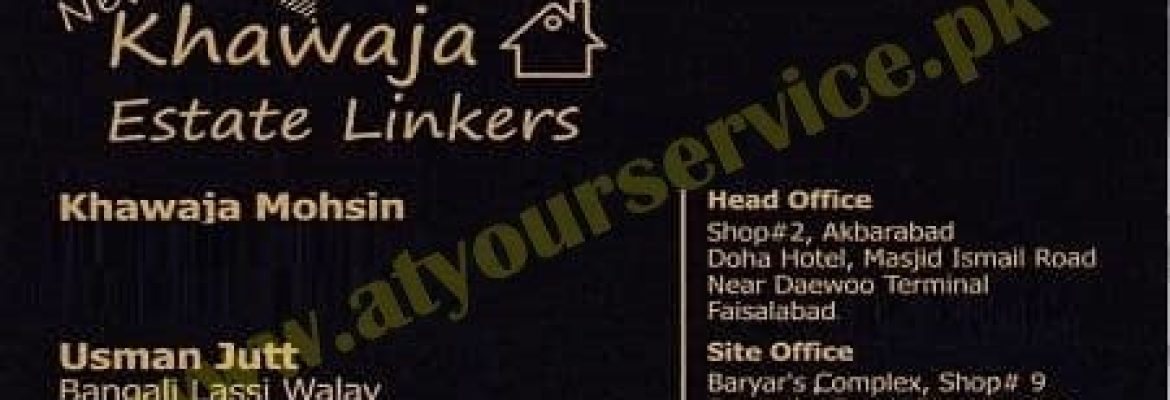 Khawaja Estate Linkers – Doha Hotel, Masjid Ismail Road, Akbarabad, Faisalabad