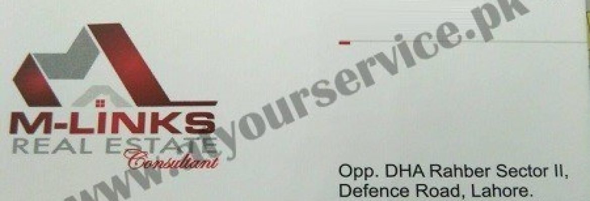 M-Links Real Estate Consultant – Defence Road, Lahore