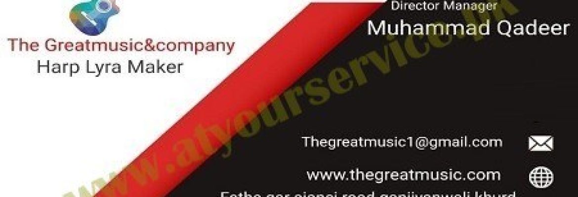 The Great Music Company, Harp Lyra Maker – Fateh Garh Road, Ganjianwali Khurd, Sialkot